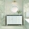 James Martin Vanities 48'' Vanity, Bright White w/ 3 CM Parisien Bleu Quartz Top 485-V48-BW-3PBL - alternate 5